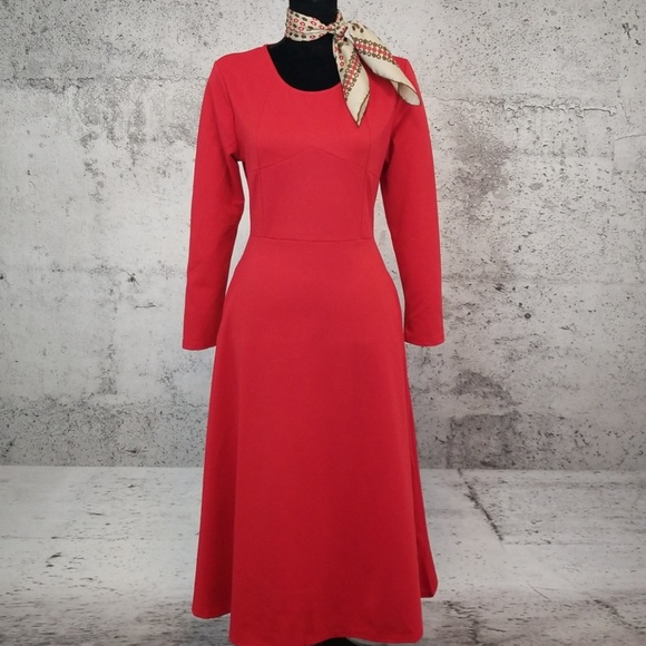 round neck plain maxi dress
